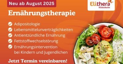 Neues Therapieangebot ab August 2025: Ernährungstherapie im Elithera Gesundheitszentrum