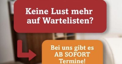 Kurzfristige Termine in unserer Praxis